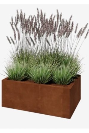 Betrouwbaar Cortenstaal plantenbak Texas 80x50 cm