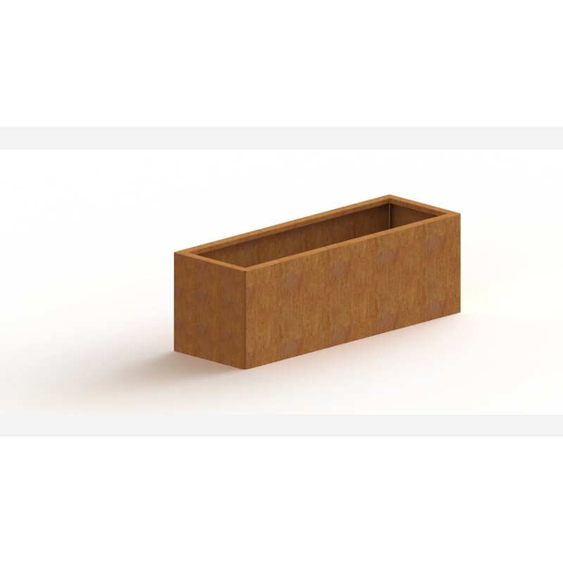 Actieprijs Cortenstaal plantenbak Texas 40x120 cm
