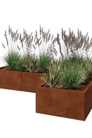 Cortenstaal plantenbak Kansas 60 cm Premium