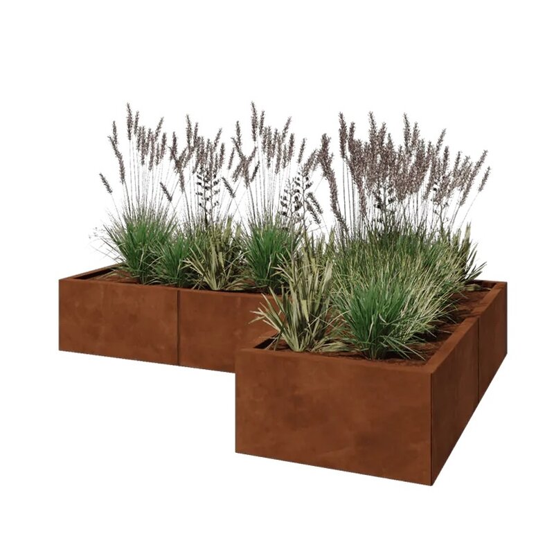 Cortenstaal plantenbak Kansas 60 cm Premium