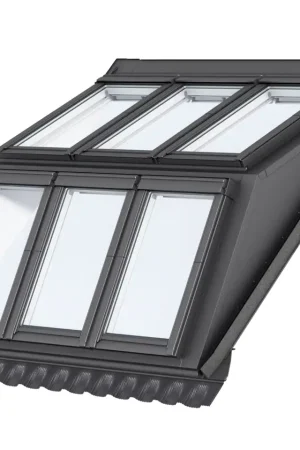 Aanbieding VELUX dakkapel serre - EBW MK06 2022BK + 2x GGU 0069+ 2x GGU 0070