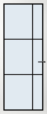Gereduceerde Prijs Svedex FM04 Zwart Blank glas