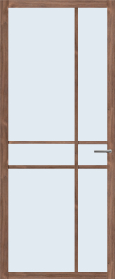 Aanbieding Svedex NDB905 Donkere eik blank glas