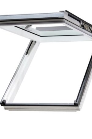 Uitverkoop Fakro uitzet-tuimeldakraam FPW-V AWMX U30 hout wit gelakt 78x140 cm