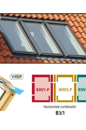 Beperkt Aanbod Fakro FTP-V U30 B3/1 combi horizontaal 78x98 cm