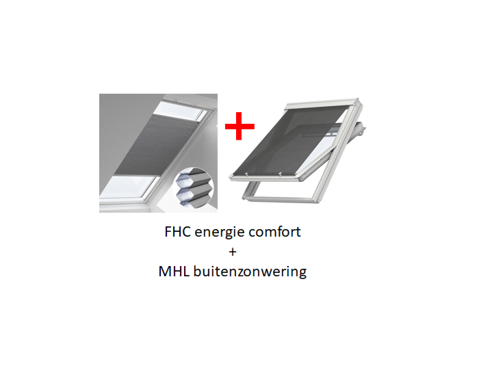Aanbieding VELUX FOP energie combi zonwering voor PK06 - P06 - 406
