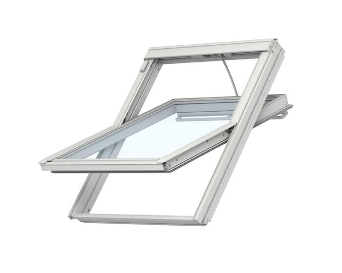 Weekendaanbieding VELUX dakraam GGL PK08 elektrisch wit gelakt 94x140 cm