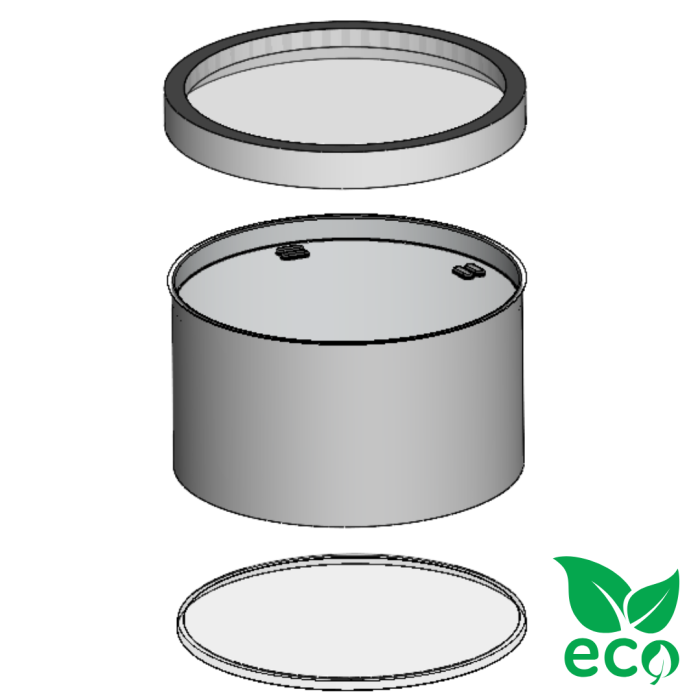 Powerdaylight 35cm Cradle Eco zonder doorvoer buitenzijde Veilige Betaling