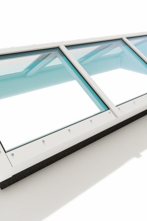Lichtstraat HR++ glas zadeldak met bouwkundig kopschot Superprijs