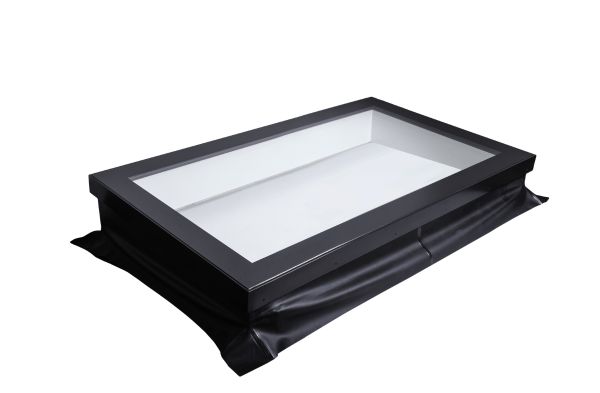 Veilige Betaling Goedlicht vlakke lichtkoepel 100x300cm HR++ glas met opstand