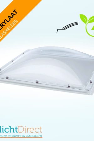 Weekendaanbieding Lichtkoepel driewandig acrylaat 60×60 glashelder