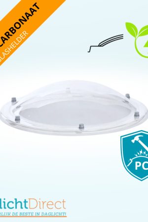 Weekendaanbieding Ronde lichtkoepel driewandig polycarbonaat Ø 40 glashelder