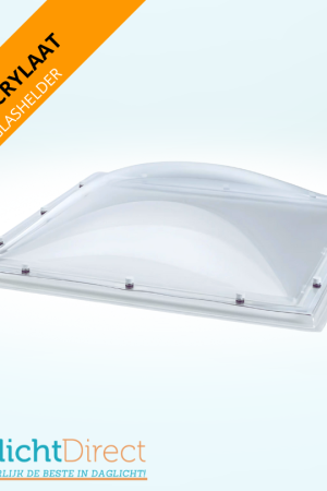 Weekendaanbieding Lichtkoepel dubbelwandig acrylaat 100×100 glashelder