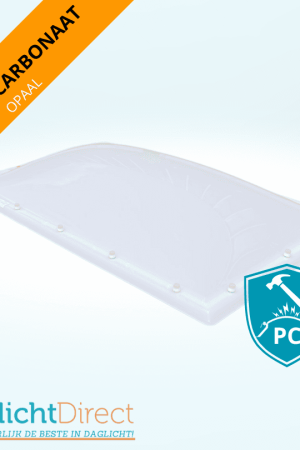 Voordeelprijs Lichtkoepel enkelwandig polycarbonaat 100×190 opaal