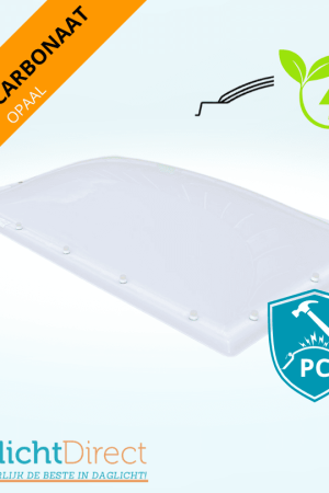 Beperkte Voorraad Lichtkoepel driewandig polycarbonaat 100×160 opaal
