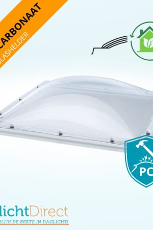 Weekendaanbieding Lichtkoepel vierwandig polycarbonaat 120×120 glashelder