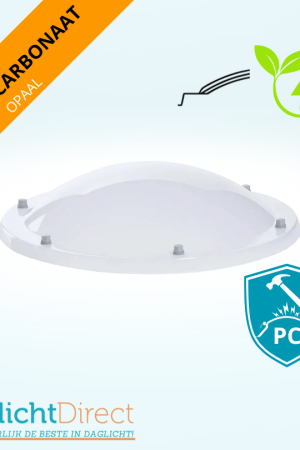 Beperkt Aanbod Ronde lichtkoepel driewandig polycarbonaat Ø 120 opaal