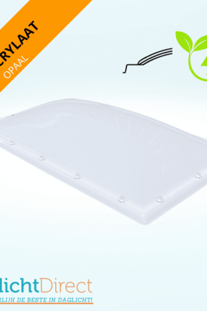 Actieprijs Lichtkoepel driewandig acrylaat 130×250 opaal