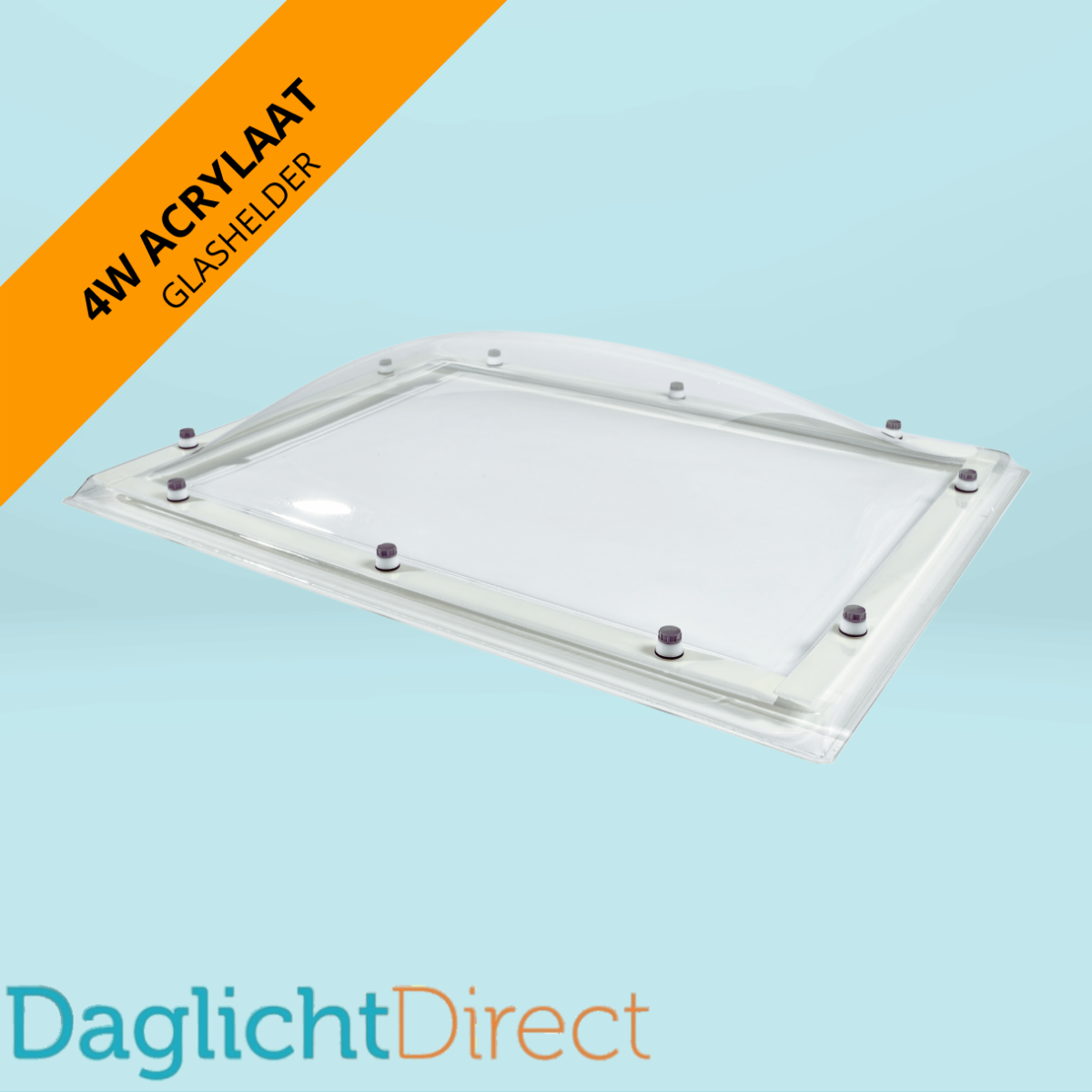 Voordeelprijs Lichtkoepel vierwandig acrylaat 160×250 glashelder