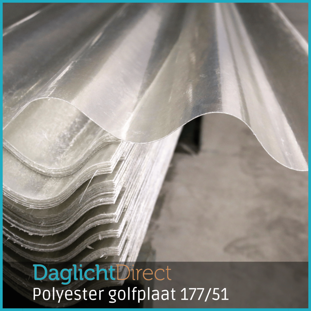 Polyester golfplaat 177/51 429x110cm Must-Have