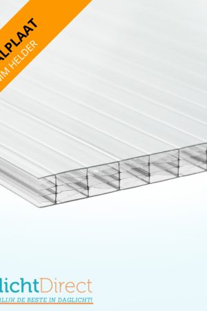 Bestseller Polycarbonaat kanaalplaat 10mm 125x250cm helder