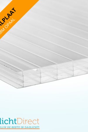 Superprijs Polycarbonaat kanaalplaat 10mm 125x250cm opaal