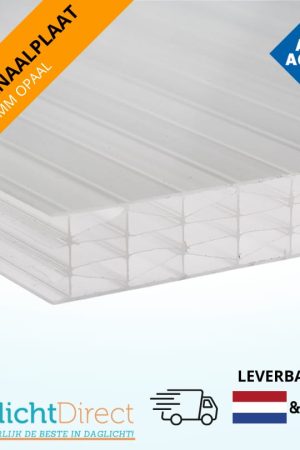 Atlas polycarbonaat kanaalplaat 16mm 98x250cm opaal Meest Verkocht