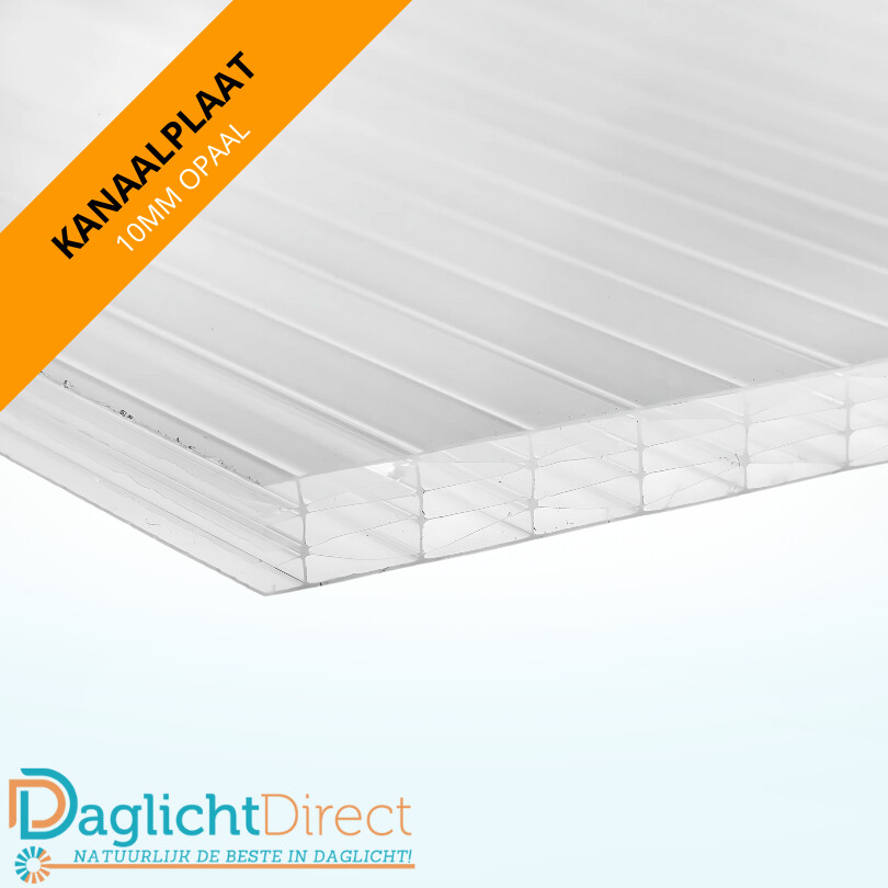 Polycarbonaat kanaalplaat 10mm 105x700cm opaal Laatste Kans