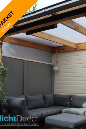 Beste Prijs Polycarbonaat Kanaalplaat Dakpakket 600x350cm opaal